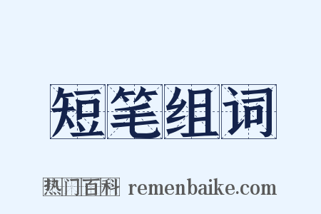 短笔组词是什么意思的图片
